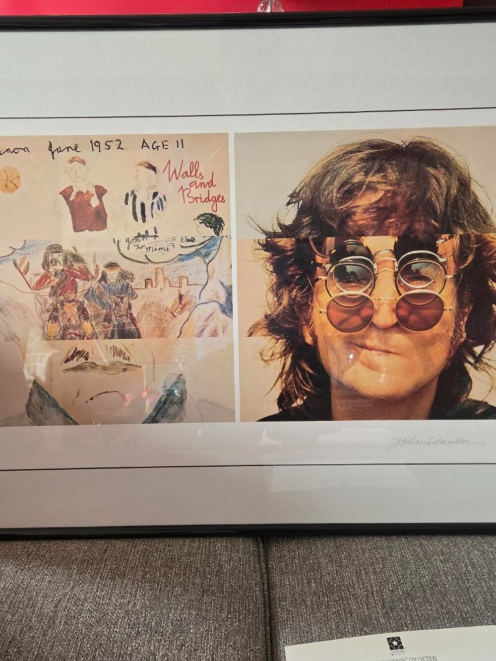 Signed John Lennon Walls and Bridges Lithograph 60/2500